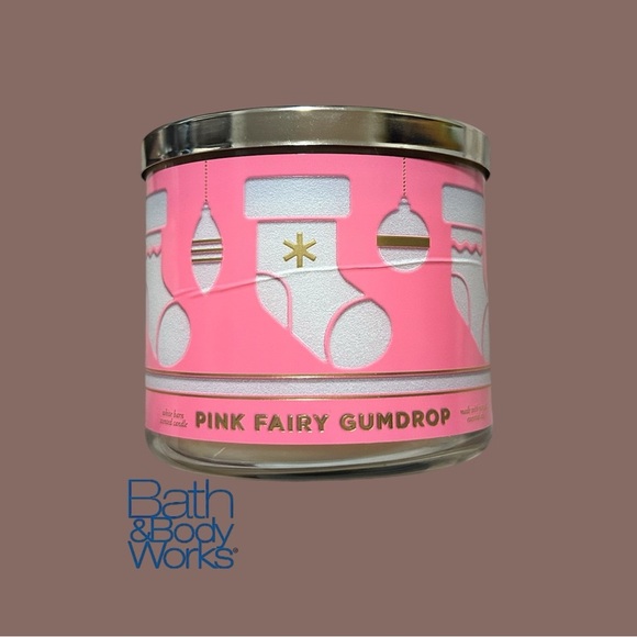 Bath & Body Works Other - Bath and Body Works Pink Fairy Gumdrop Scented Candle